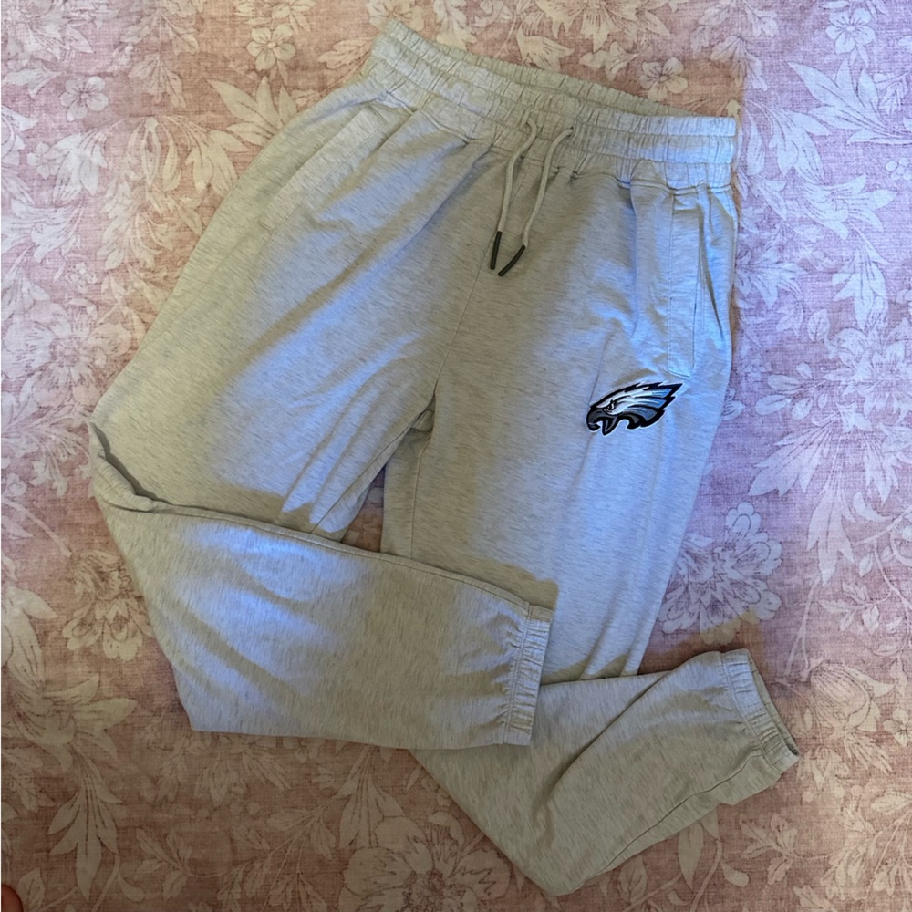 Gray Philadelphia Eagles sweatpants with Logo
